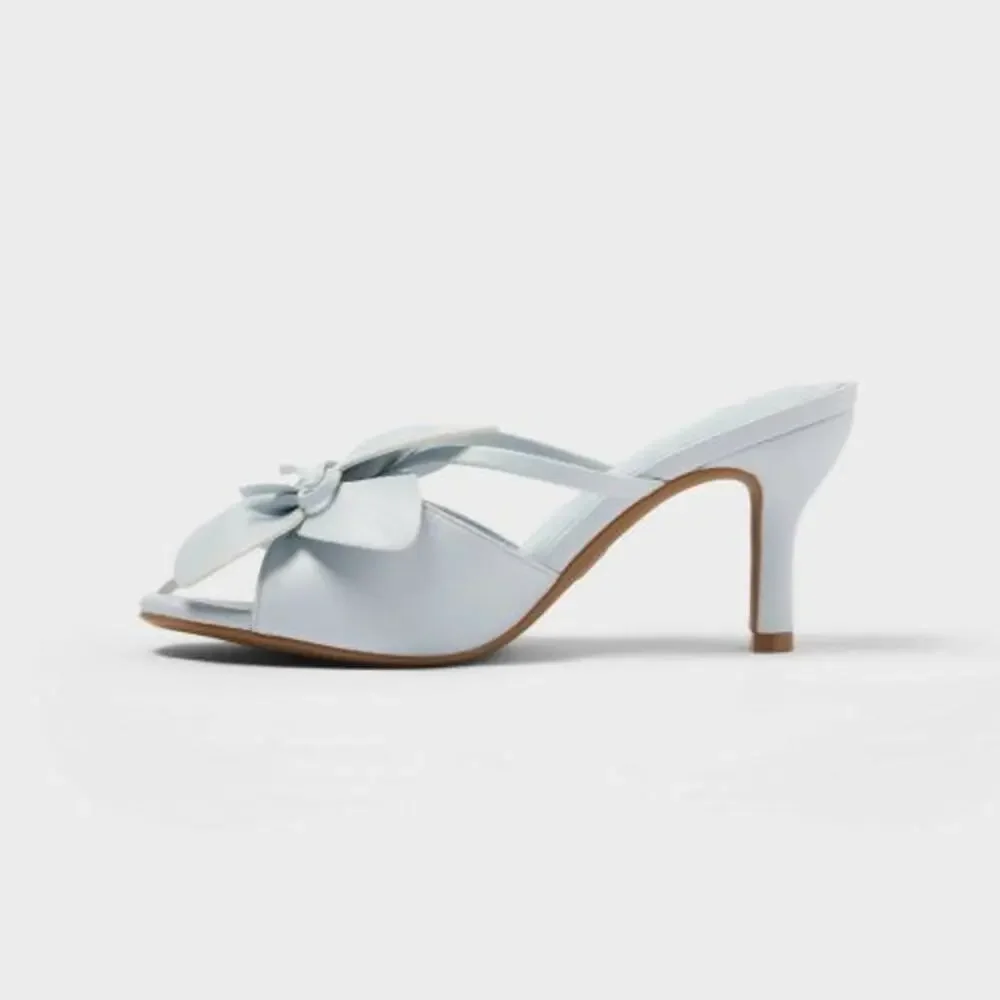 Women Domenica Heels with Memory Foam Insole - A New Day Light Blue